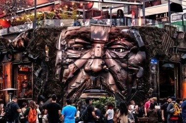 Desechos voluminosos se convierten en estos increíbles murales en Buenos Aires